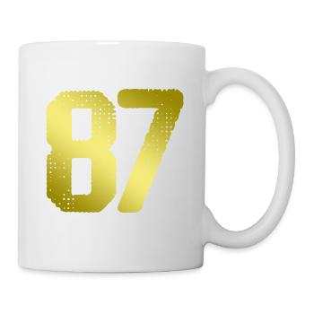 87 Number jersey - Mug - white - Right