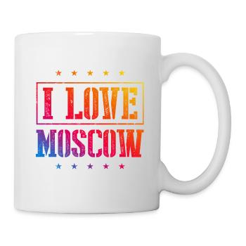 I Love Moskau - Tasse - Weiß - Rechts