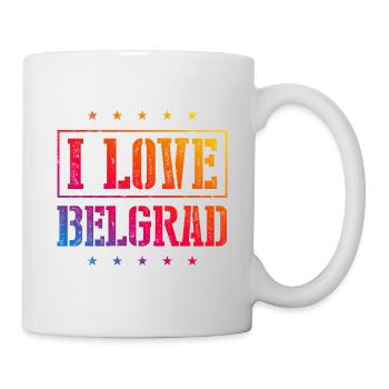 I Love Belgrad - Tasse - Weiß - Rechts