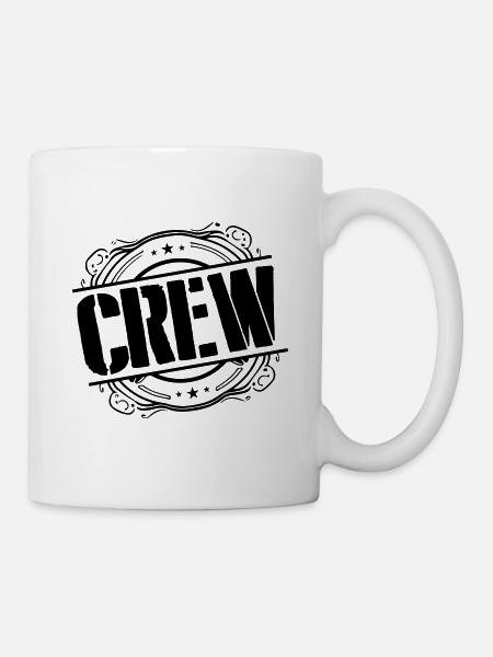 Crew Stempel - Tasse - Weiß