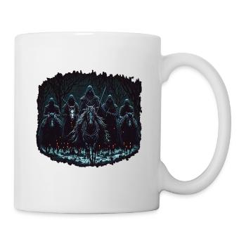 Dunkle Reiter Pixel Style - Tasse - Weiß - Rechts