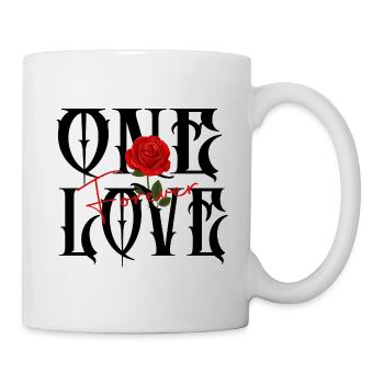 Un amour pour toujours One Love Forever - Mug blanc - blanc - Droite