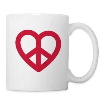 Peace & Love - Mug - white - Right