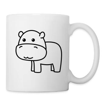 Hippo Comic Animal - Mug - white - Right