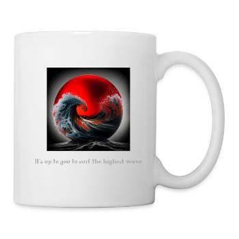 An der Spitze der Welle - Tasse - Weiß - Rechts