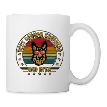 Bester Deutscher Schäferhund-Vater aller Zeiten - Tasse - Weiß - Rechts