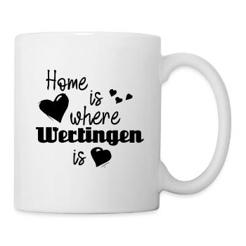 Chez soi à Wertingen - La maison est l’endroit où se trouve Wertingen - Mug blanc - blanc - Droite
