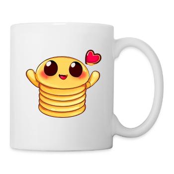 Crêpe au coeur - Mug blanc - blanc - Droite