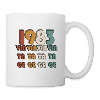 Vintage 1983 - Mug blanc - blanc - Droite