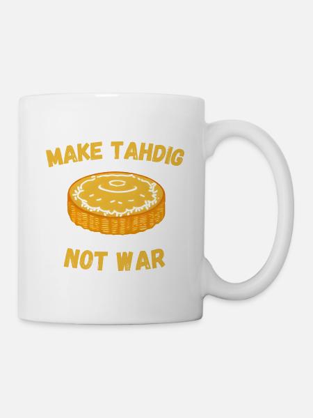 Tahdig persisches Reisgericht lustiger Spruch - Tasse - Weiß