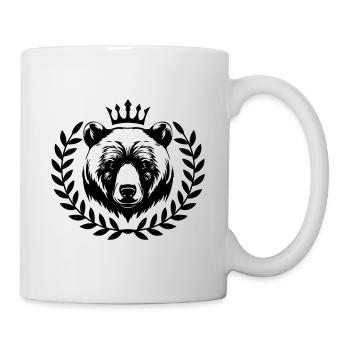 Bär Grizzly Tier - Tasse - Weiß - Rechts