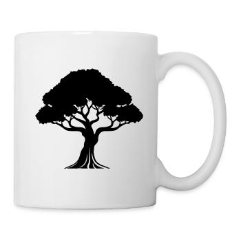 Tree Symbol Silhouette - Mug - white - Right