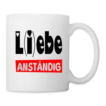 lebe anständig II - Tasse - Weiß - Rechts