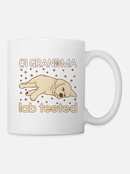 grandma lab tested - Tasse - Weiß