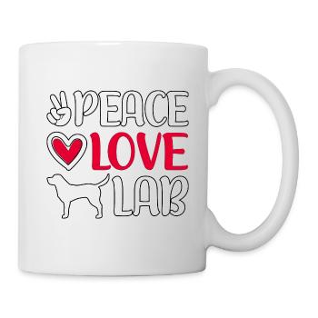 Peace Love Lab - Mug - white - Right