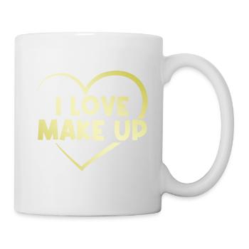 Ich liebe Make up - Tasse - Weiß - Rechts