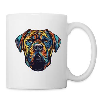 Portrait de chien Mastiff - Mug blanc - blanc - Droite