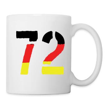 72 Symbole numérique Allemagne - Mug blanc - blanc - Droite