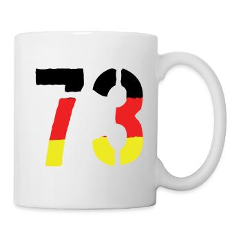 73 Symbole numérique Allemagne - Mug blanc - blanc - Droite