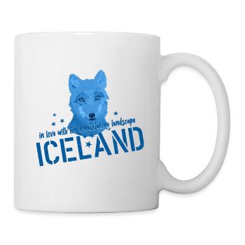 Iceland fox Island - Tasse - Weiß - Rechts