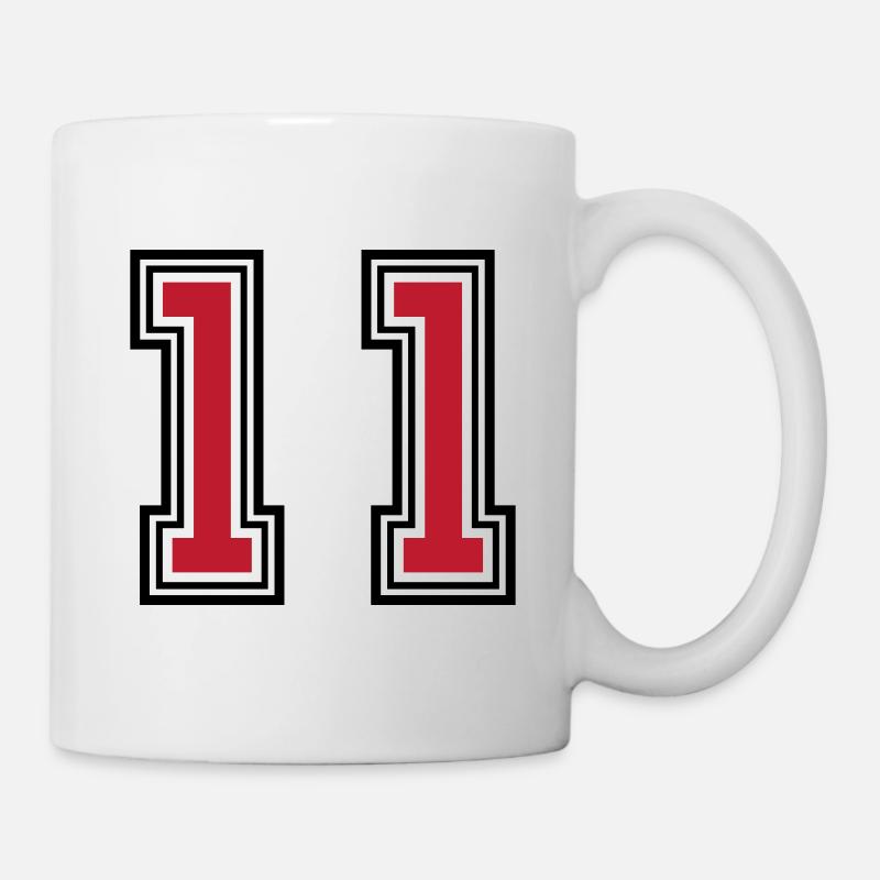 11 Symbole numérique - Mug blanc - blanc