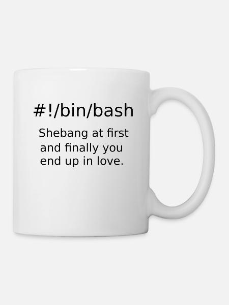 Shebang - Tasse - Weiß