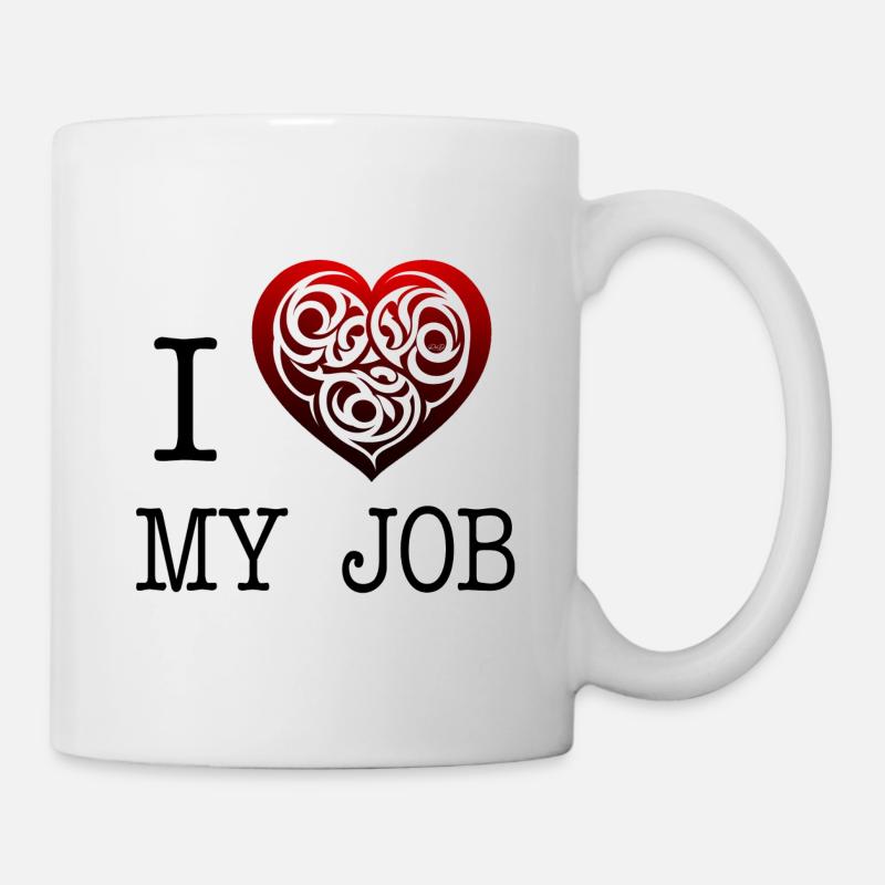 I love my job - Mug - white