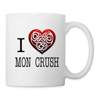 I love my crush - Mug - white - Right