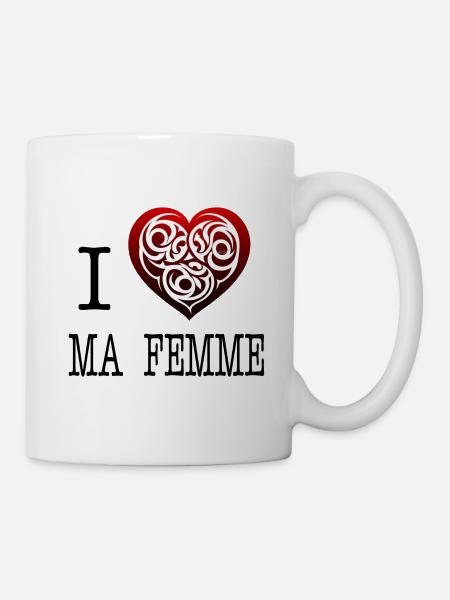 I love my wife - Mug - white