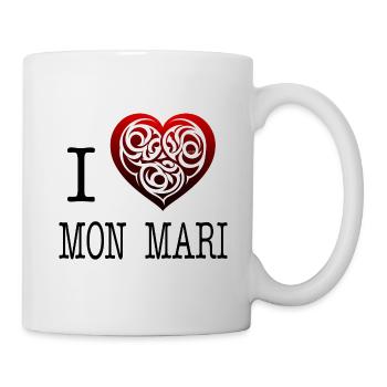 I love my husband - Mug - white - Right
