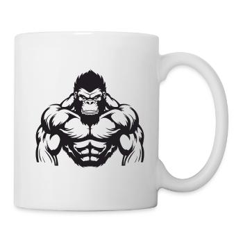 Gorilla Muscles Gymnase d’entraînement - Mug blanc - blanc - Droite