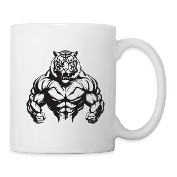 Gymnase d’entraînement Tiger Muscles - Mug blanc - blanc - Droite