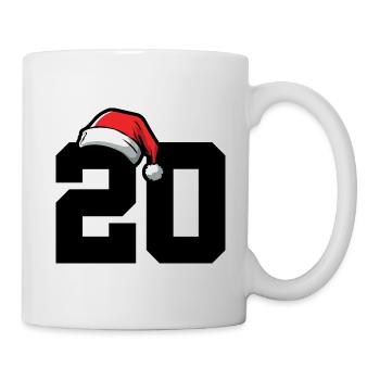 20 Zahl Weihnachten - Tasse - Weiß - Rechts