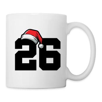 26 Zahl Weihnachten - Tasse - Weiß - Rechts