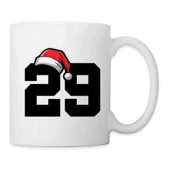 29 Zahl Weihnachten - Tasse - Weiß - Rechts