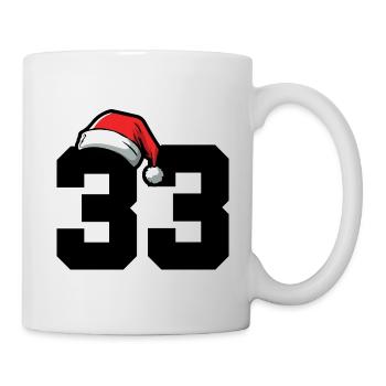 33 Zahl Weihnachten - Tasse - Weiß - Rechts