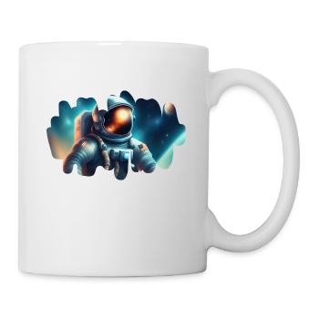 Astronaute dans le cosmos - Mug blanc - blanc - Droite