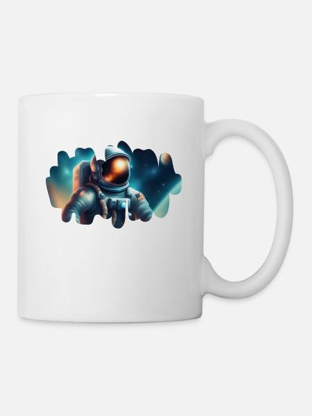 Astronaut in the cosmos - Mug - white