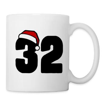 32 Numéro Noël - Mug blanc - blanc - Droite