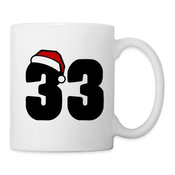 33 Numéro Noël - Mug blanc - blanc - Droite