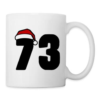 73 Numéro Noël - Mug blanc - blanc - Droite