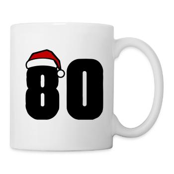 80 Numéro Noël - Mug blanc - blanc - Droite