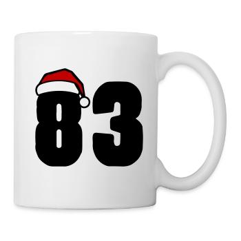 83 Numéro Noël - Mug blanc - blanc - Droite