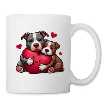 Pitbull présente - Mug blanc - blanc - Droite