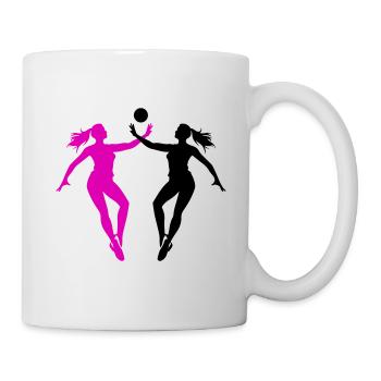 Volleyball Player Silhouette - Mug - white - Right