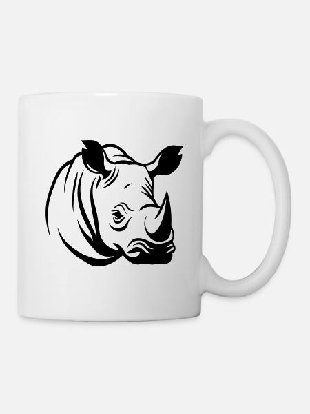 Rhino Animal Welfare Animal - Mug - white
