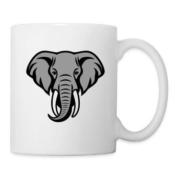 Elephant Head - Mug - white - Right