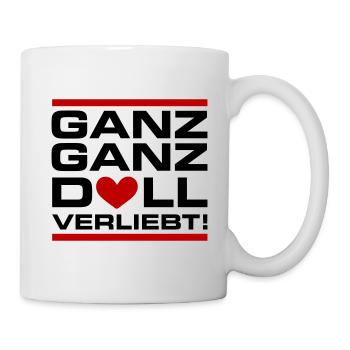 Ganz Doll Verliebt Valentinstag Spruch - Tasse - Weiß - Rechts