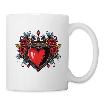 Coeur Symbole Amour - Mug blanc - blanc - Droite