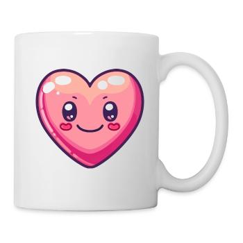 Coeur Amour Bande Dessinée - Mug blanc - blanc - Droite